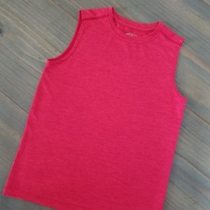 BCG Sleeveless Workout Shirt Youth M 10/12 Red